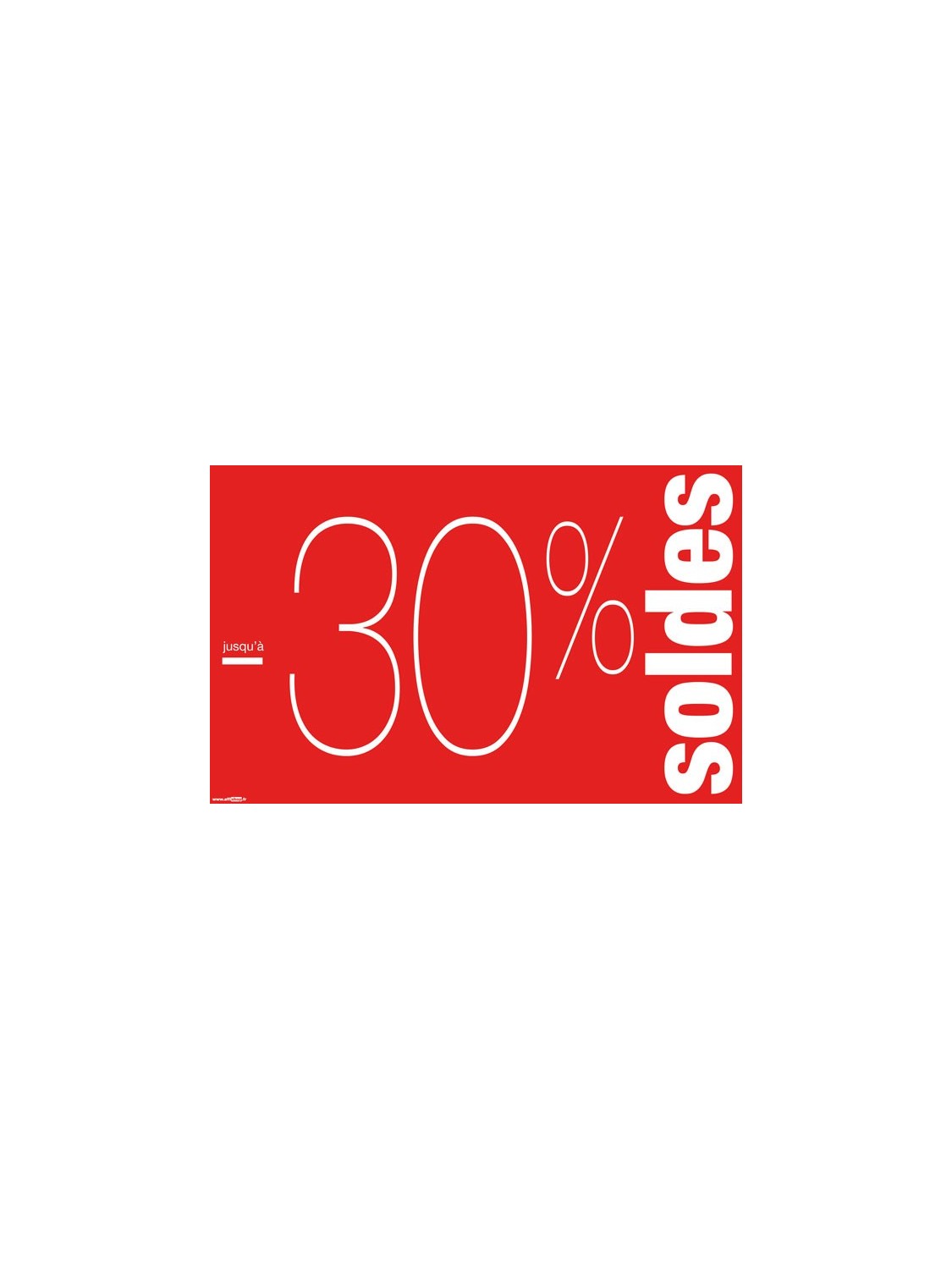 Affiche Soldes -30% style 2