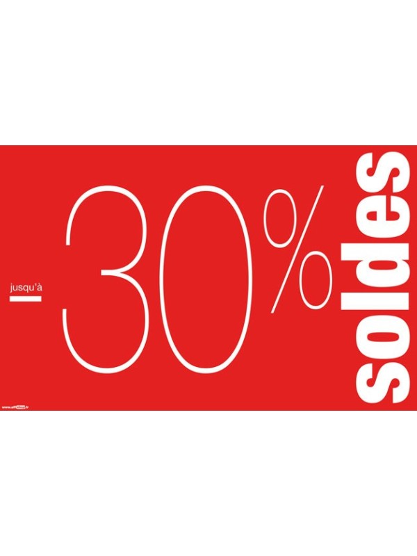 Affiche "Soldes -30%" style 2