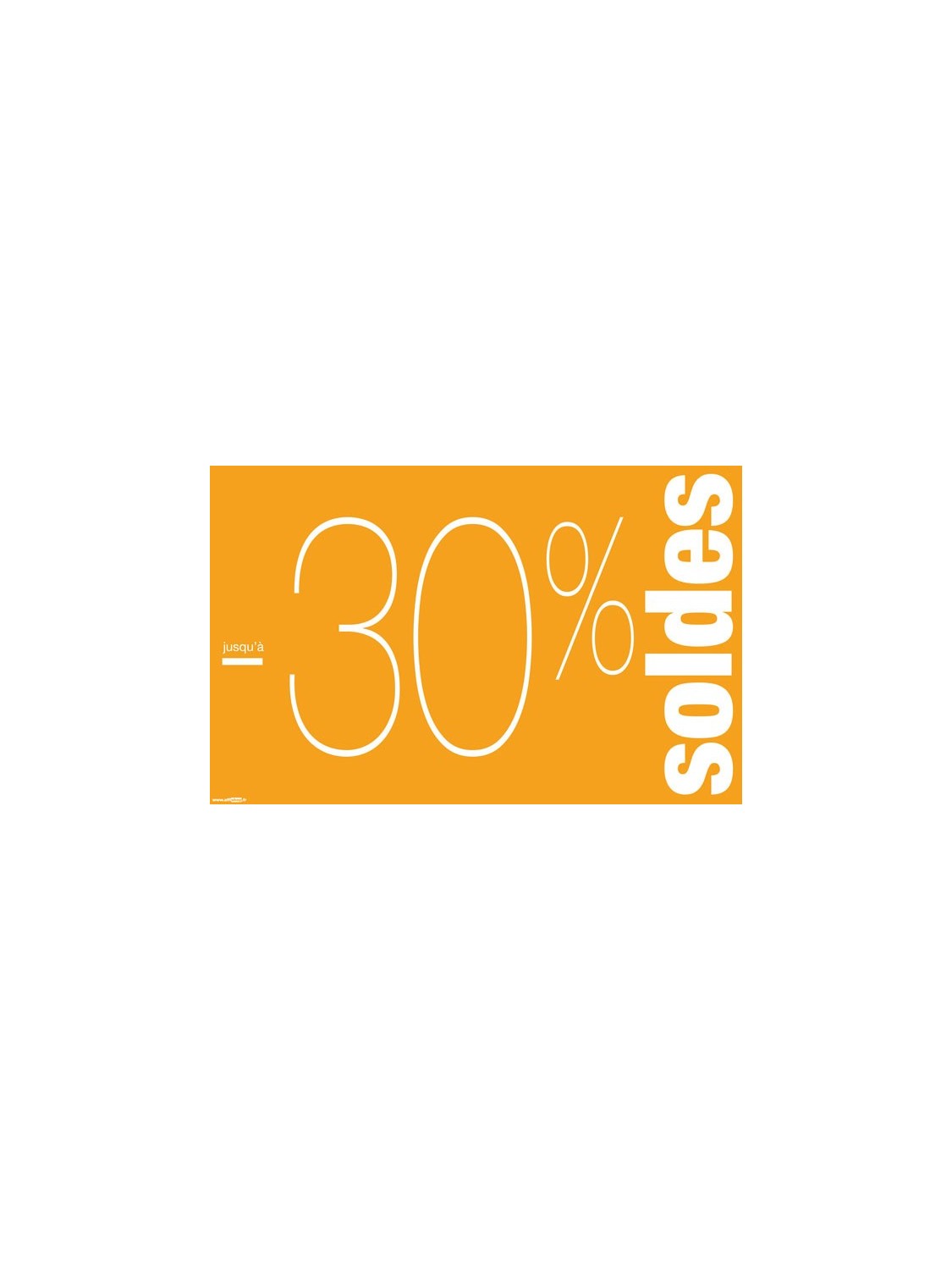 Affiche "Soldes -30%" style 2