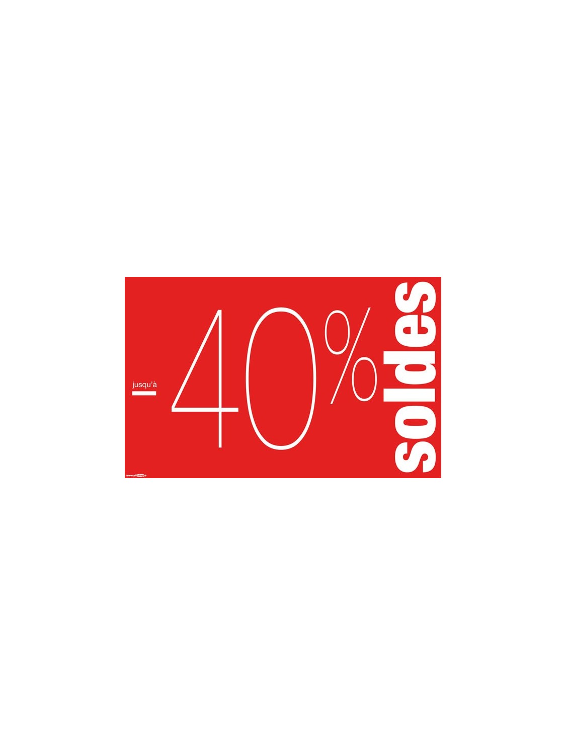 Affiche "Soldes -40%" style 2