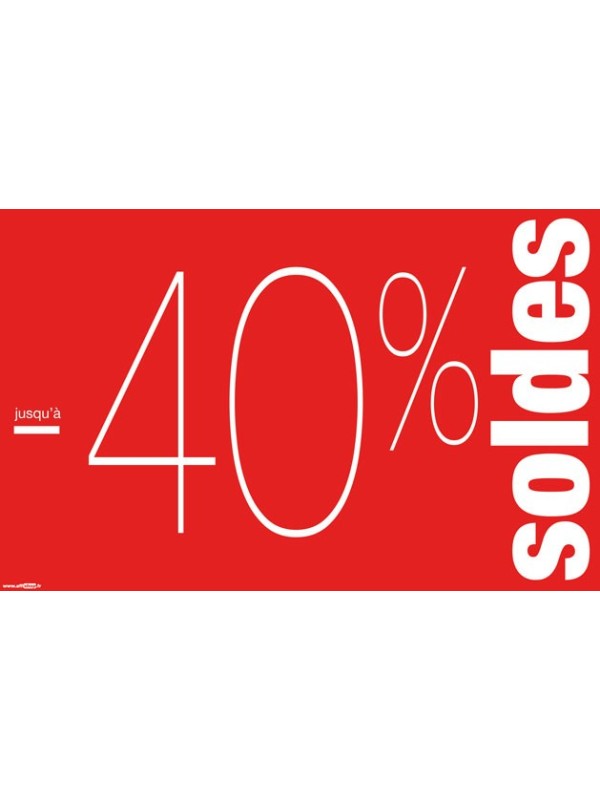 Affiche "Soldes -40%" style 2