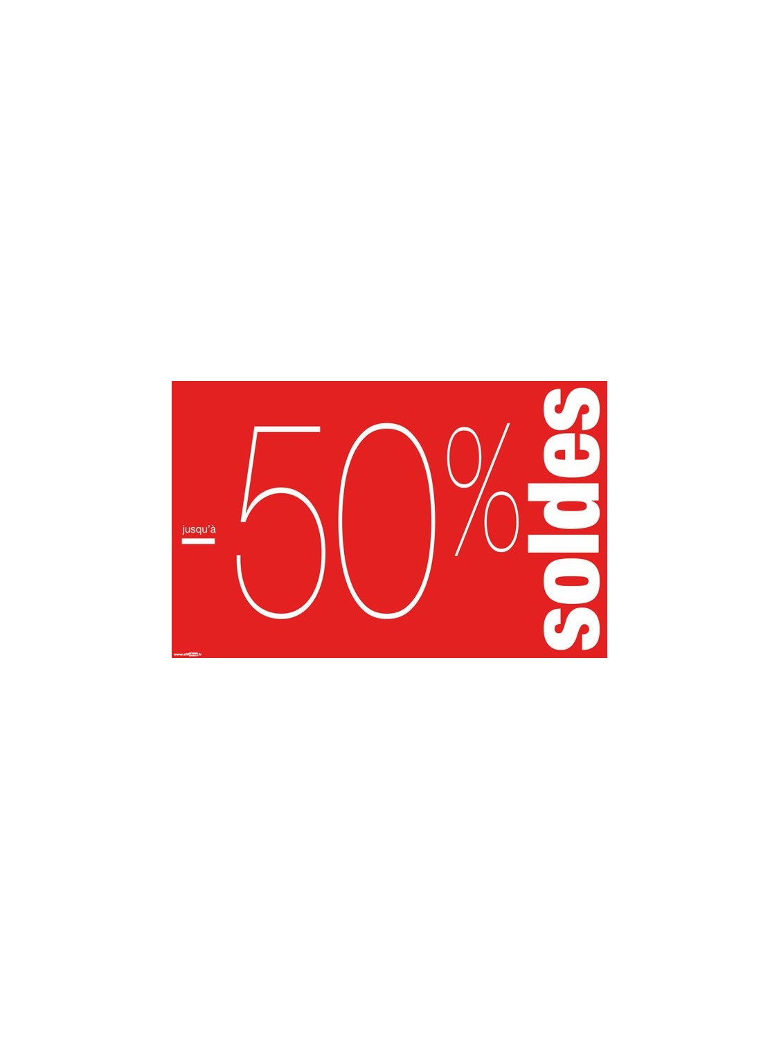 Affiche "Soldes -50%" style 2