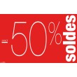 Affiche "Soldes -50%" style 2