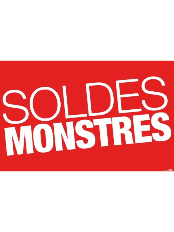 Affiche "soldes monstres" style 3