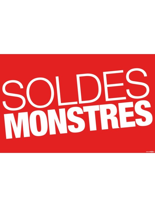 Affiche "soldes monstres" style 3