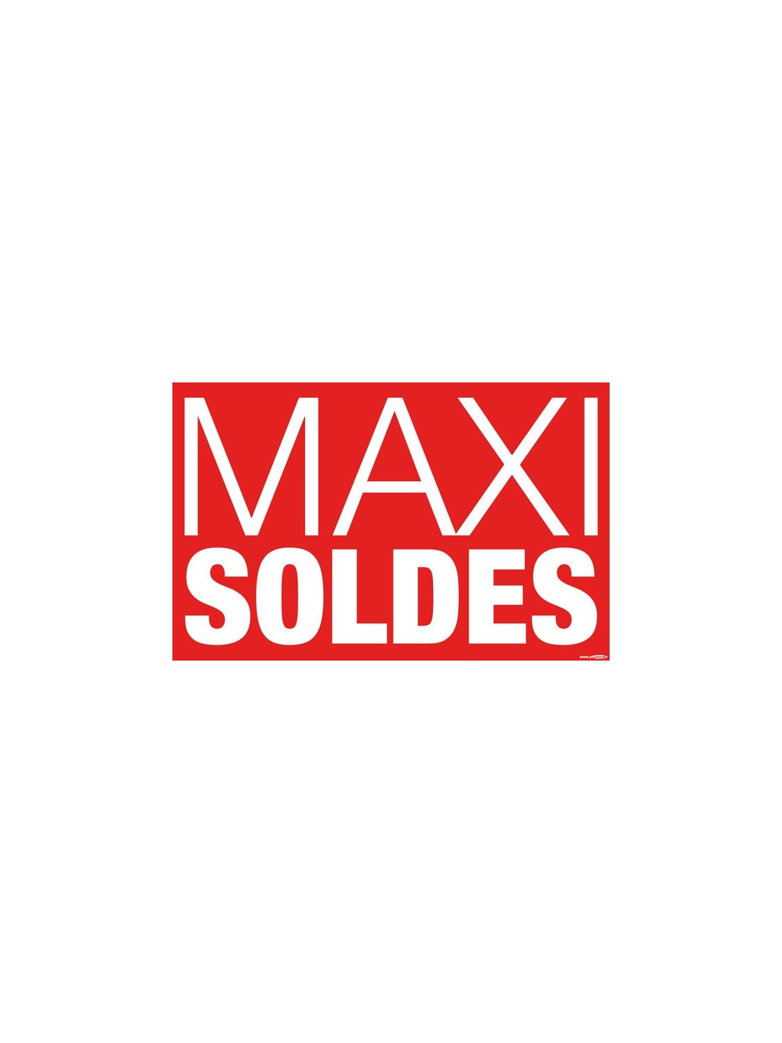 Affiche "maxi soldes" style 2