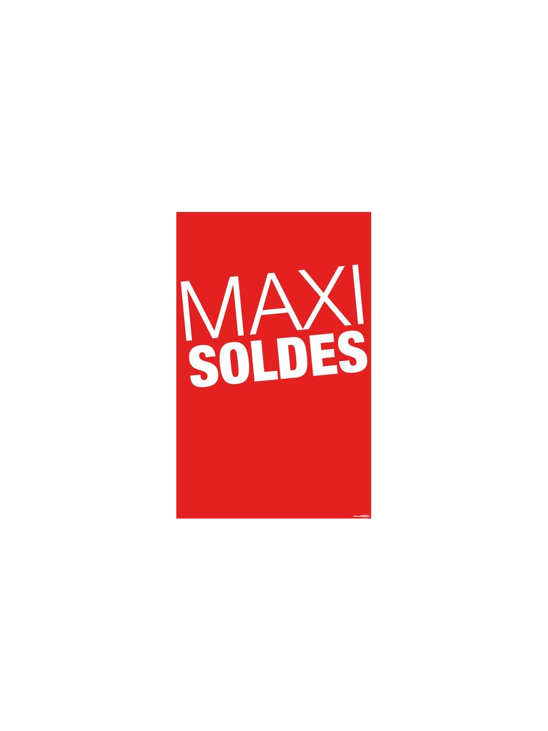 Affiche "Maxi soldes"