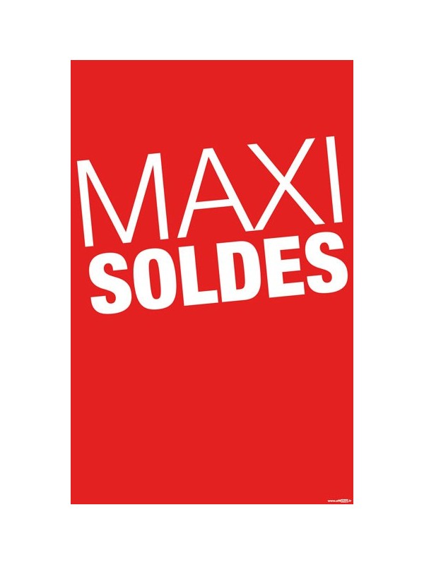 Affiche "Maxi soldes"