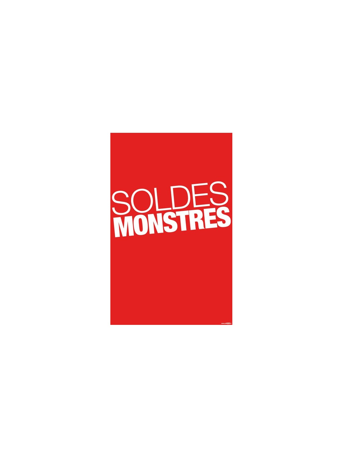 Affiche "soldes monstre" style 2