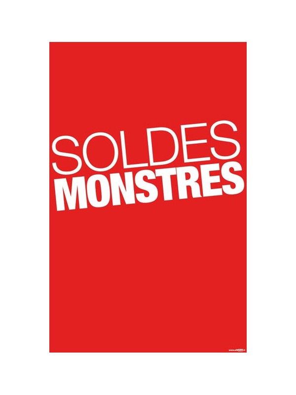 Affiche "soldes monstre" style 2