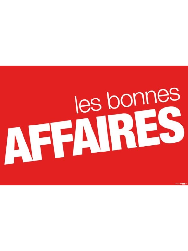 Affiche "bonnes affaires"