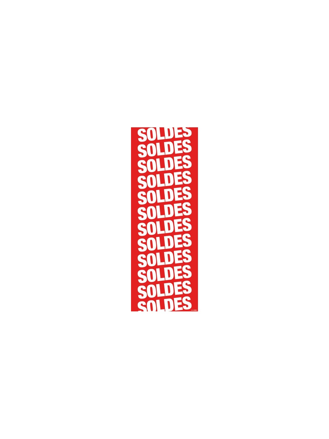 Bandeaux vertical "soldes, soldes..."