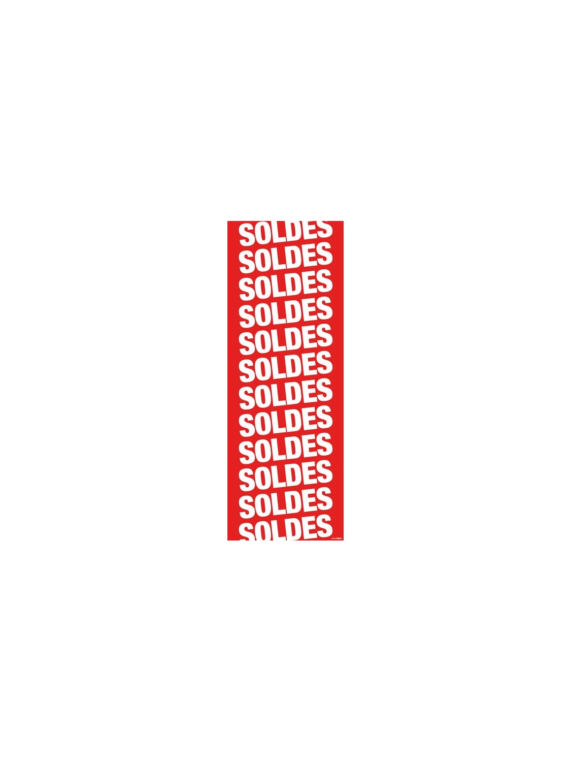 Bandeaux vertical "soldes, soldes..."