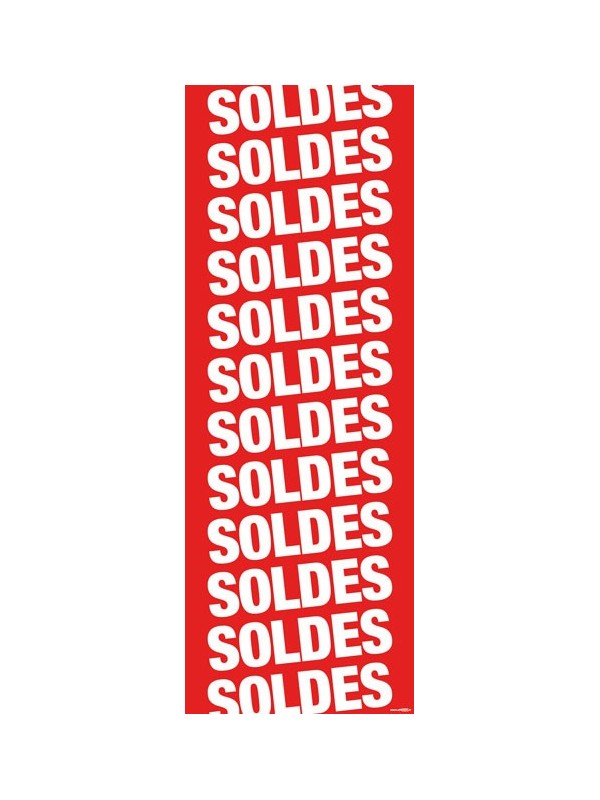 Bandeaux vertical "soldes, soldes..."
