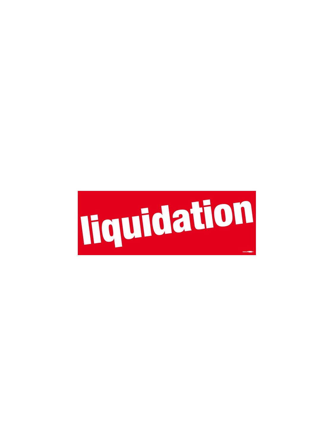 Bandeaux "liquidation" style 1