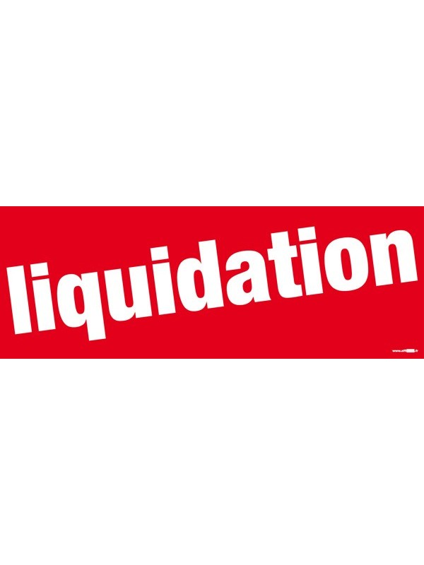 Bandeaux "liquidation" style 1