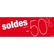 Bandeaux "soldes -50%"