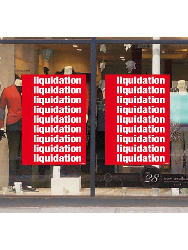 Affiche "liquidation" 60x84