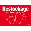 Affiche "destockage -30%"