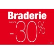 Affiche "braderie -40%"