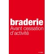 Affiche "braderie avant cessation d'activité"