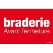 Affiche "braderie avant fermeture"