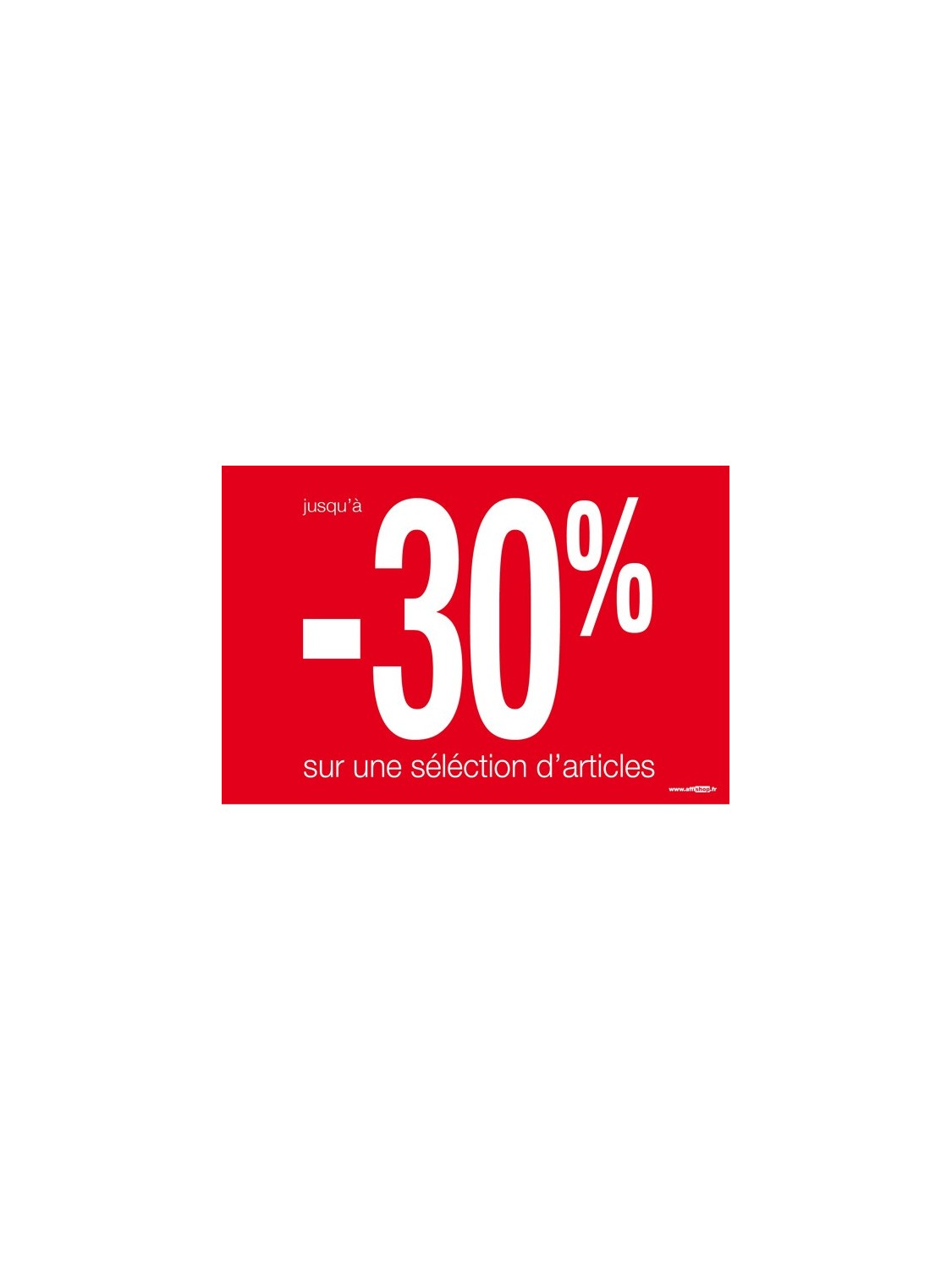 Affiche "sélection - 30%"