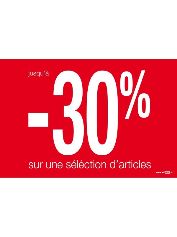 Affiche "sélection - 30%"