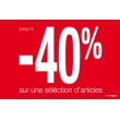 Affiche "sélection - 40%"