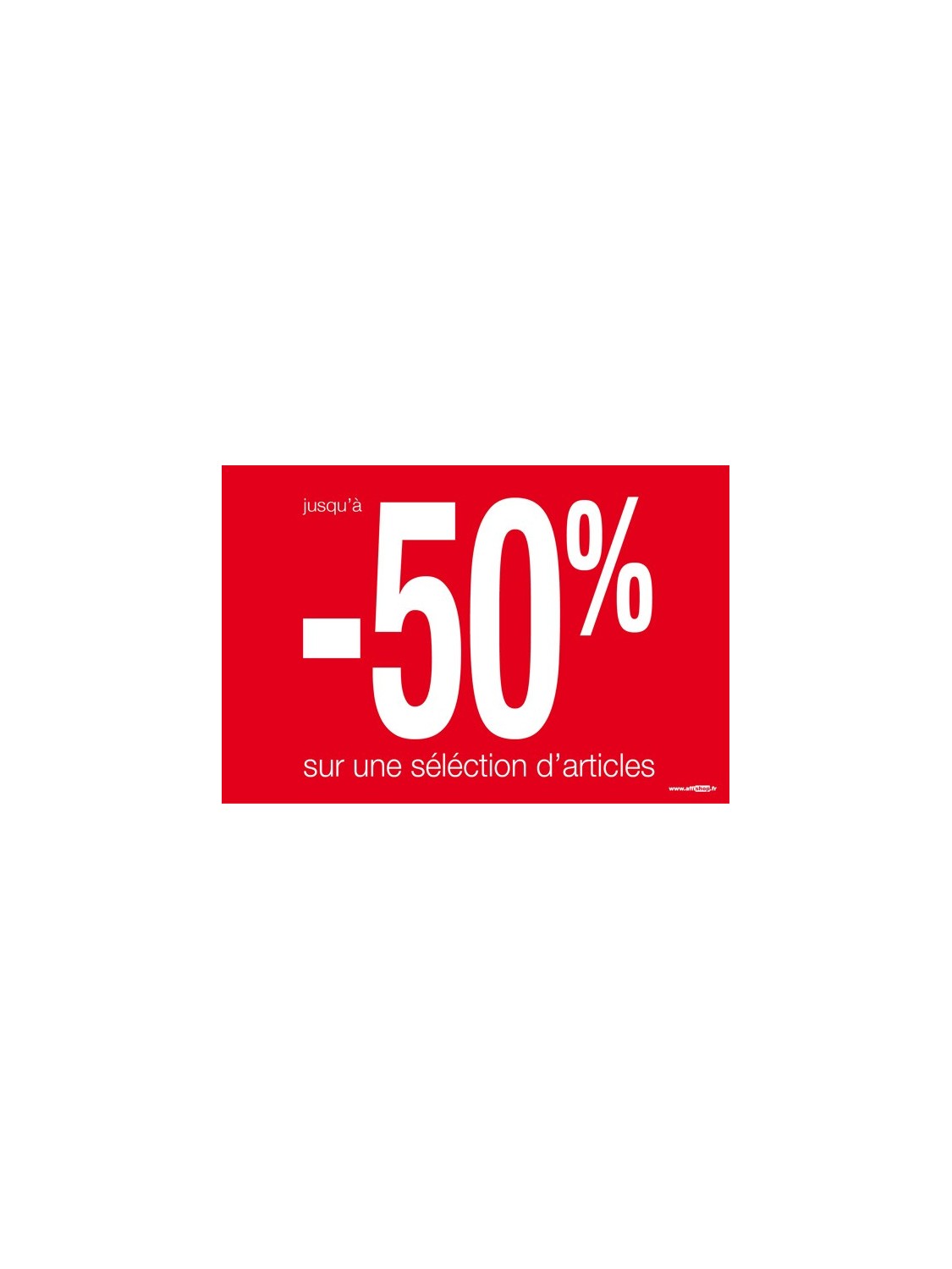 Affiche "sélection - 50%"