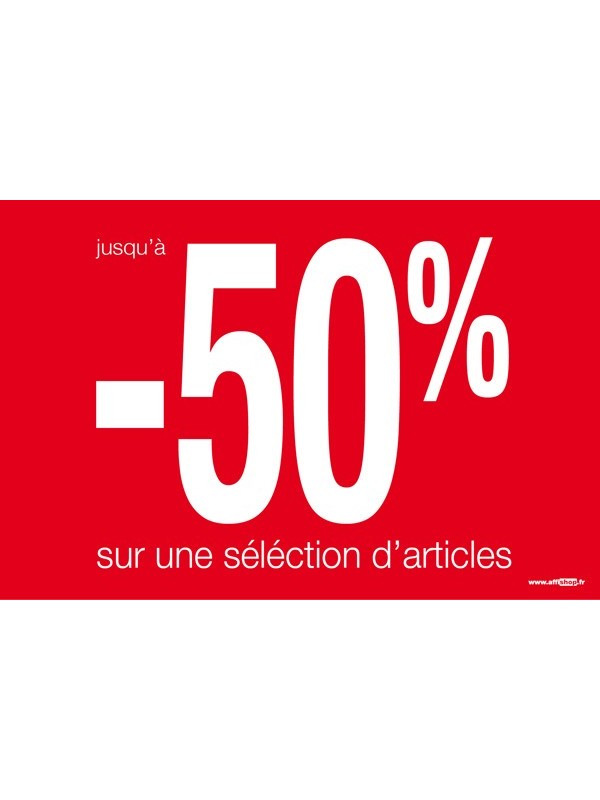 Affiche "sélection - 50%"