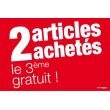 Affiche "troisième article gratuit"