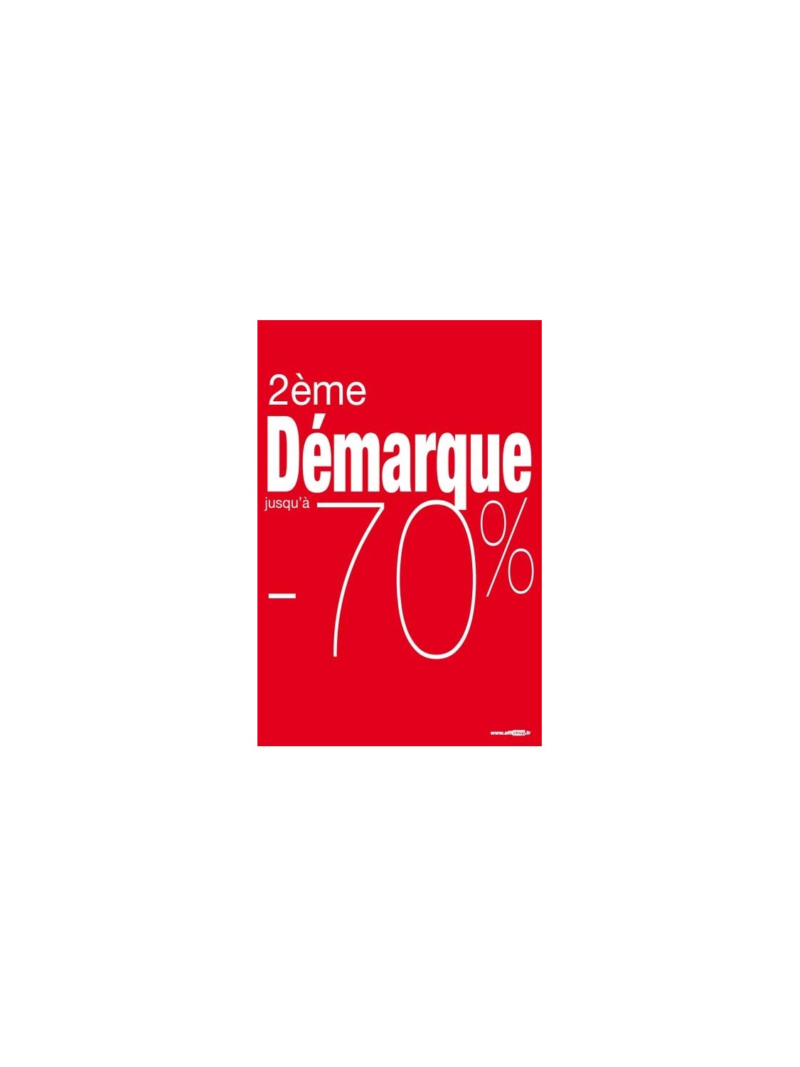 Affiche 2eme démarque -70%