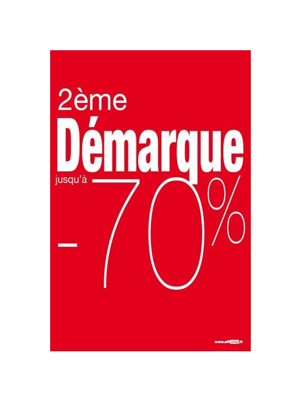 Affiche 2eme démarque -70%