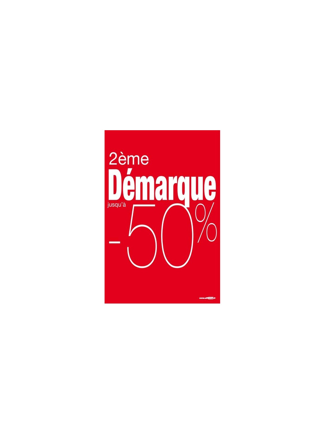 Affiche 2eme démarque -50%