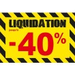 Affiche liquidation -40 % "Thème Chantier"
