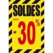 Affiche soldes -30 % "Thème Chantier"