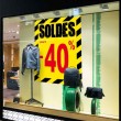 Affiche soldes -40 % "Thème Chantier"