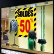 Affiche soldes -50 % "Thème Chantier"