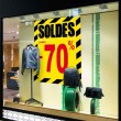 Affiche soldes -70 % "Thème Chantier"