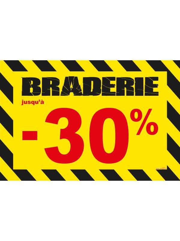 Affiche braderie -30 % "Thème Chantier"
