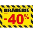 Affiche braderie -40 % "Thème Chantier"