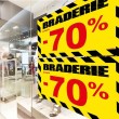 Affiche braderie -70 % "Thème Chantier"