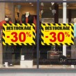 Affiche destockage -30 % "Thème Chantier"