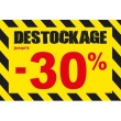 Affiche destockage -30 % "Thème Chantier"