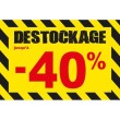 Affiche destockage -40 % "Thème Chantier"