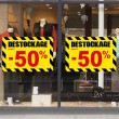 Affiche destockage -50 % "Thème Chantier"