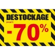 Affiche destockage -70 % "Thème Chantier"
