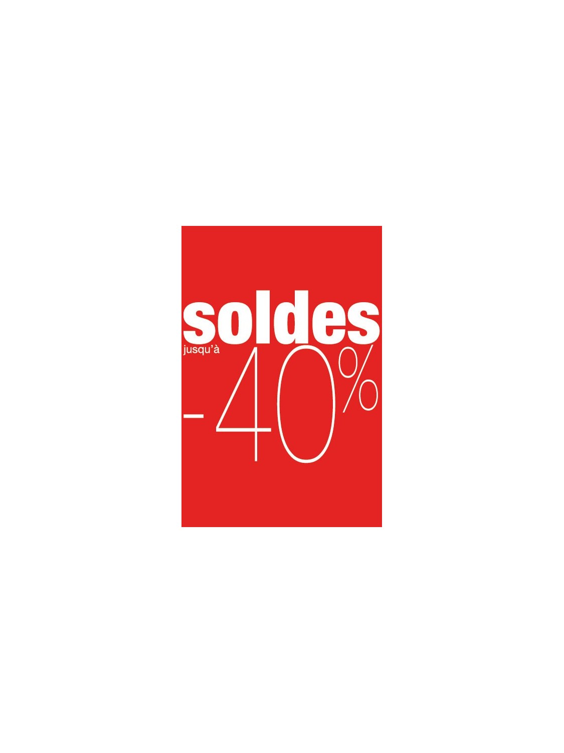 Affiche soldes -40%