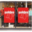 Présentation affiche "soldes -40%"